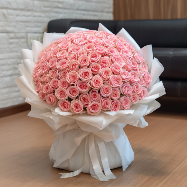 Whispers at Dawn: A Poem Written in Pink Rose Petals
